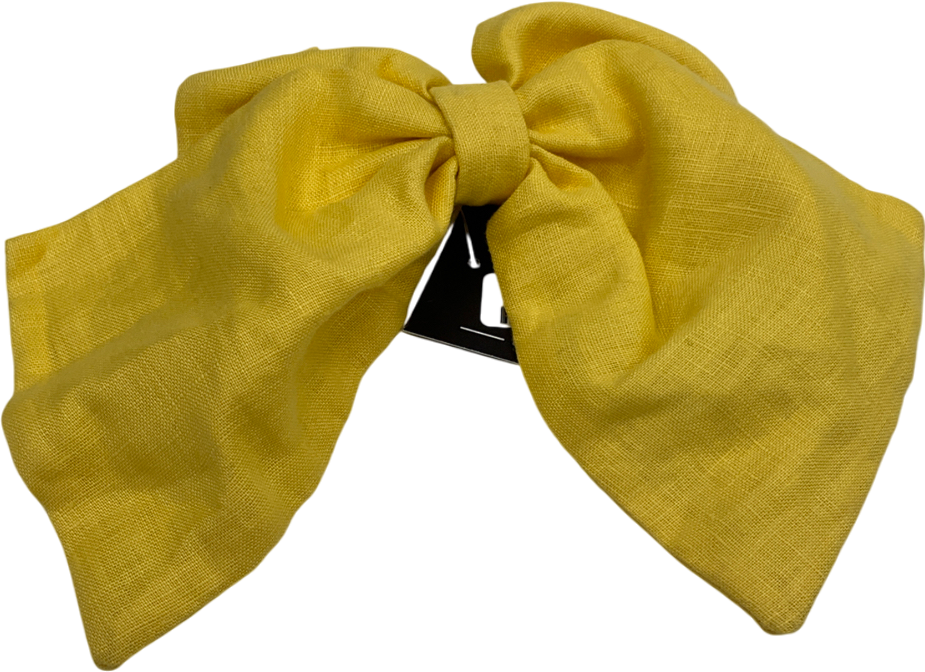 marzoline milano Yellow Linen Bow Hairclip