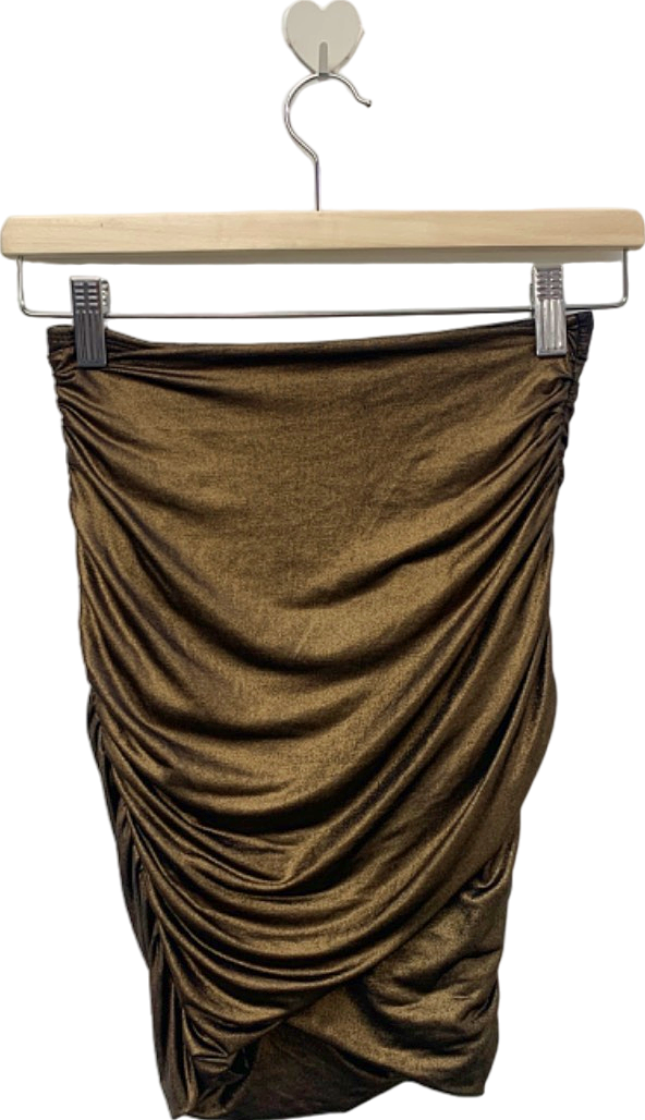Kookai Brown Draped Skirt Size 1