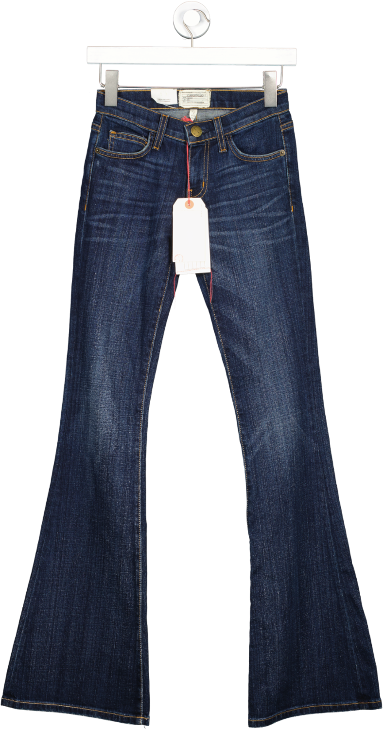 Current/Elliott Dark Blue Low Rise Bell Jeans - Gibson W25
