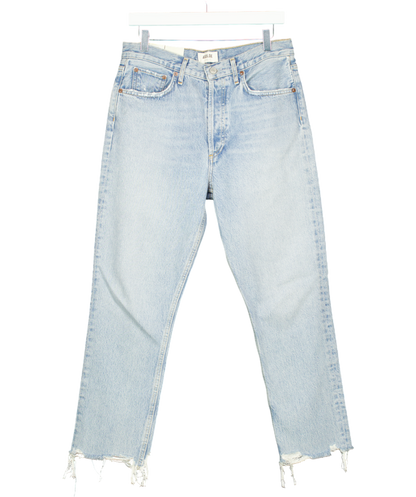 AGOLDE Blue Riley High-rise Straight Leg Crop Jeans W28