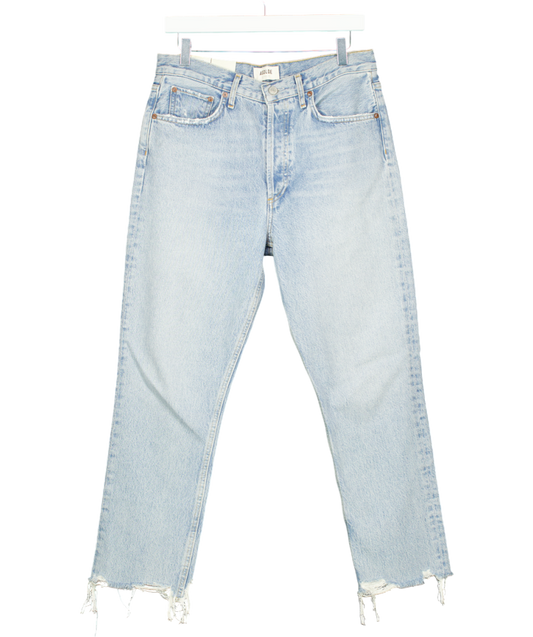 AGOLDE Blue Riley High-rise Straight Leg Crop Jeans W28