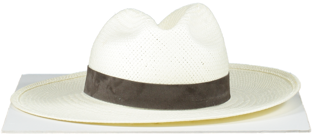 Janessa Leone Cream Marcella Fedora One Size