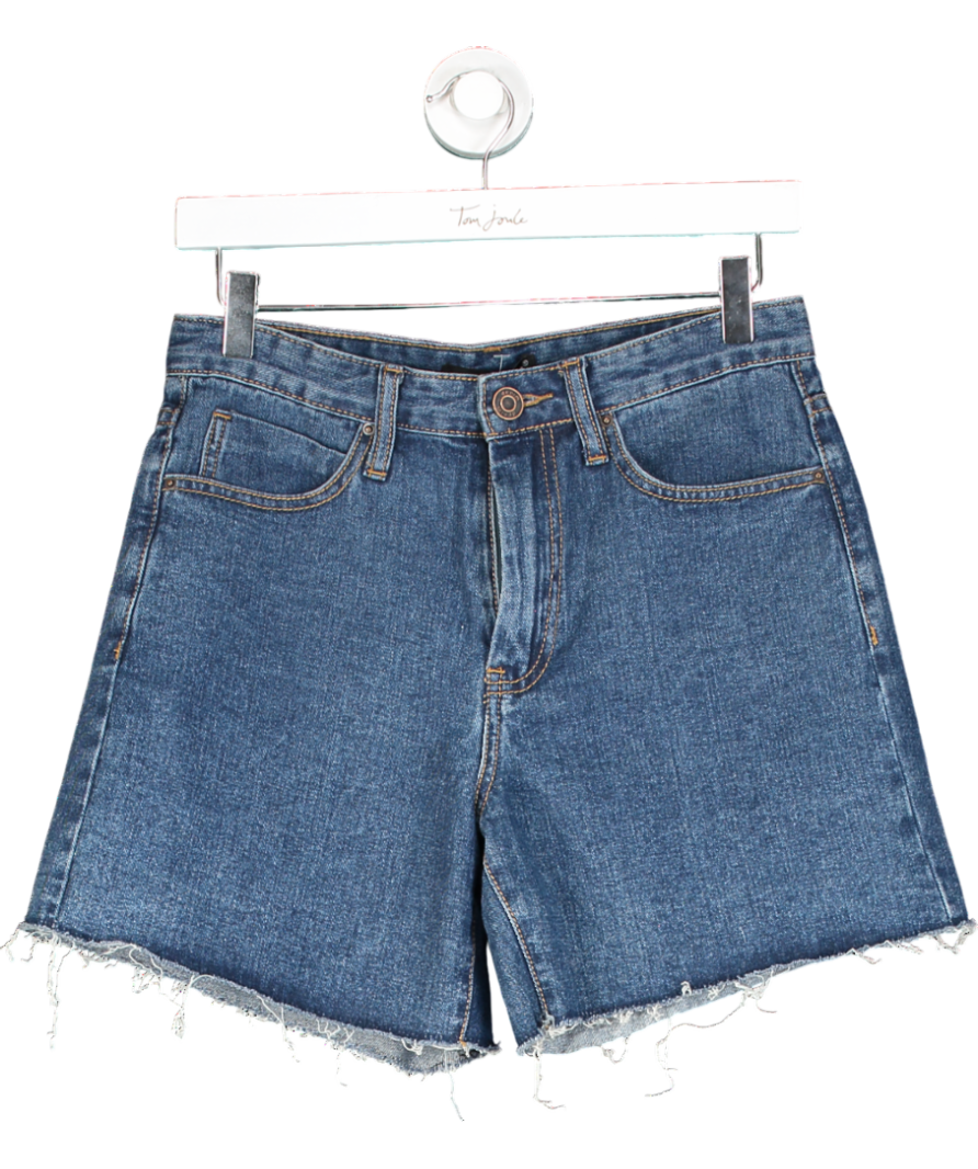 Momokrom Blue High Waist Denim Shorts UK 6