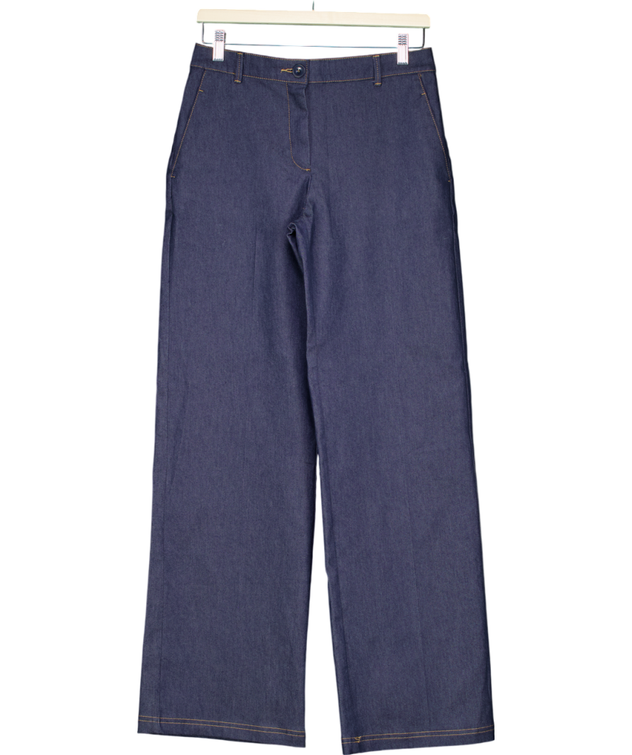 ZARA Blue Bootcut Trousers UK S