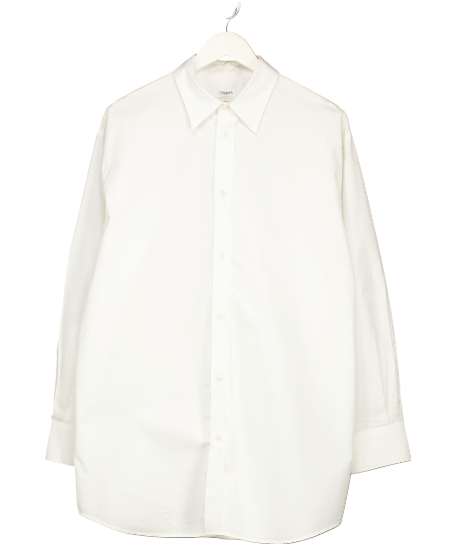 Filippa K White Poplin Shirt 100% Organic Cotton UK S