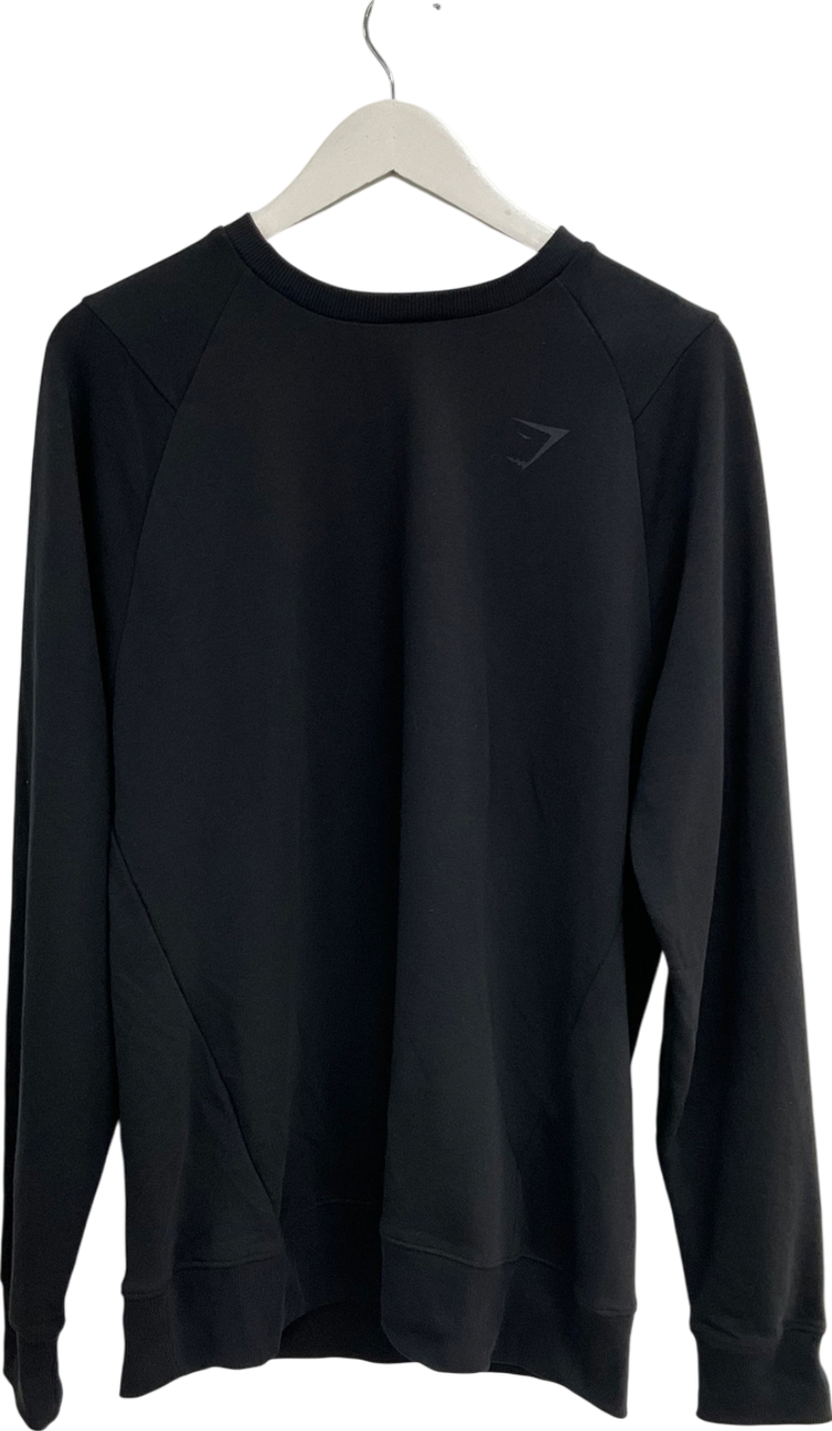 gymshark Black Block Oversized Sweater UK L