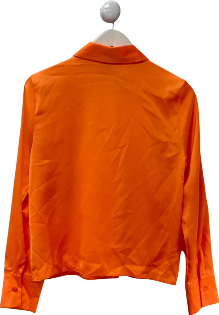 Primark Bright Orange Button Up Shirt UK 12