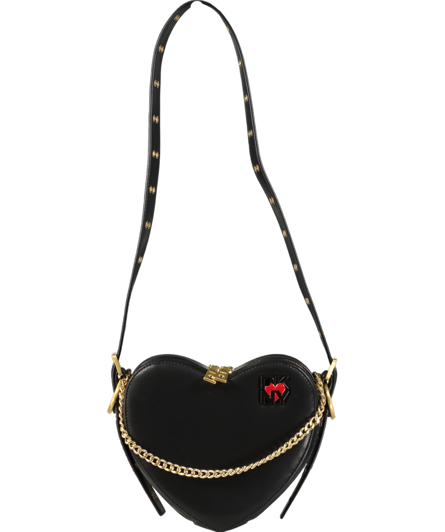 DKNY Black Heart Of NY Shoulder Bag - Black/gold