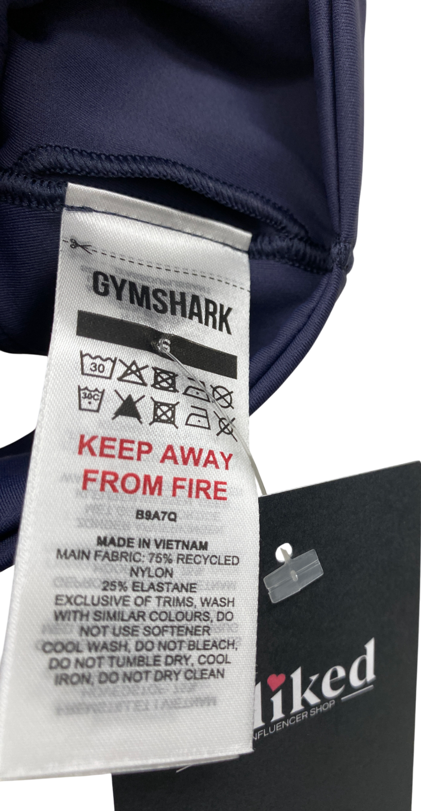 gymshark Blue Elevate Sports Bra And Leggings 2.0 UK XS/S