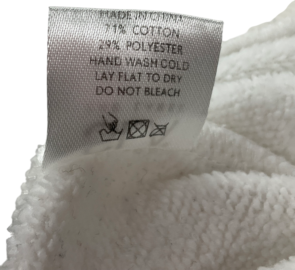 SLA the label White Grateful For Every Little Thing Slogan Hoodie UK XL