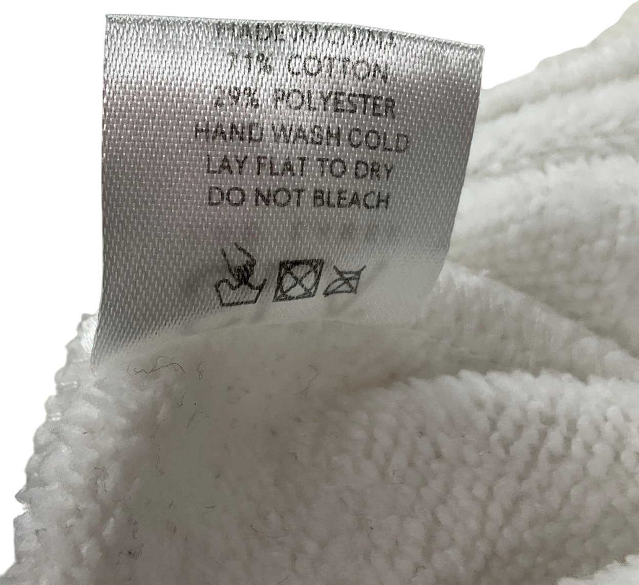 SLA the label White Grateful For Every Little Thing Slogan Hoodie UK XL