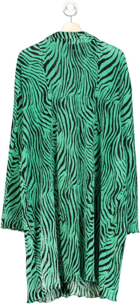 ASOS Green Zebra Print Dress UK 28