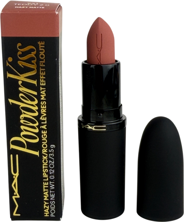 MAC Powder Kiss Hazy Matte Lipstick 931 Teddy 3.5g