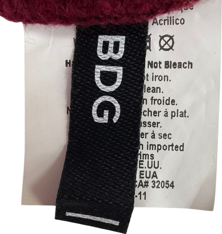 BDG Red Burgundy Knitted hat One Size