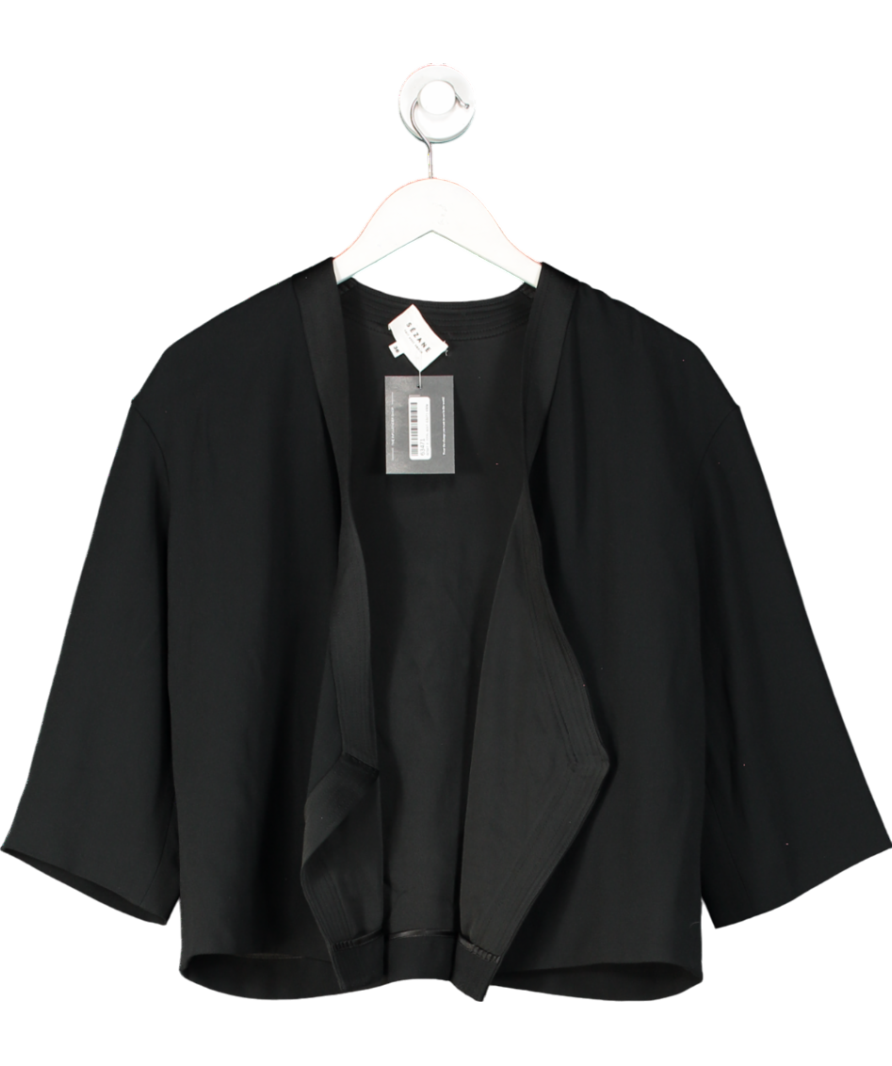 Sezane Black Cropped Cape Blazer One Size