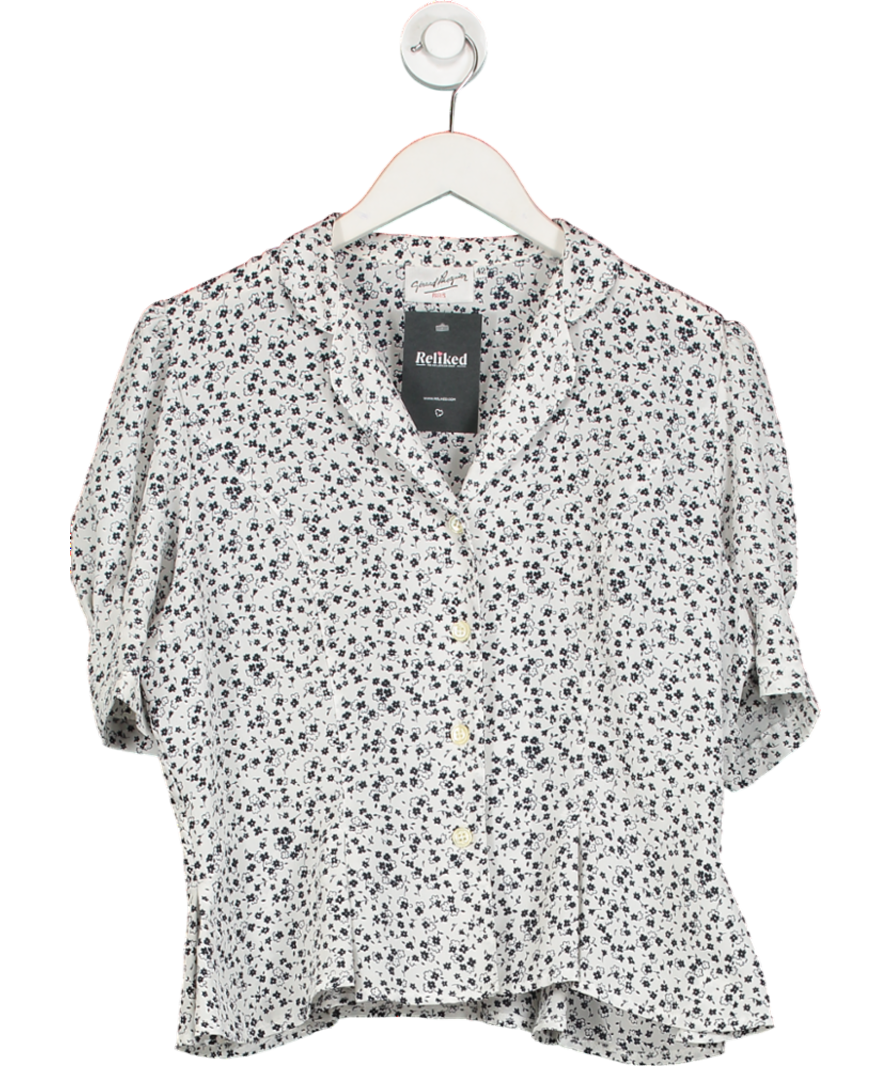Gèrand Pasques White  Floral Print Blouse UK 14