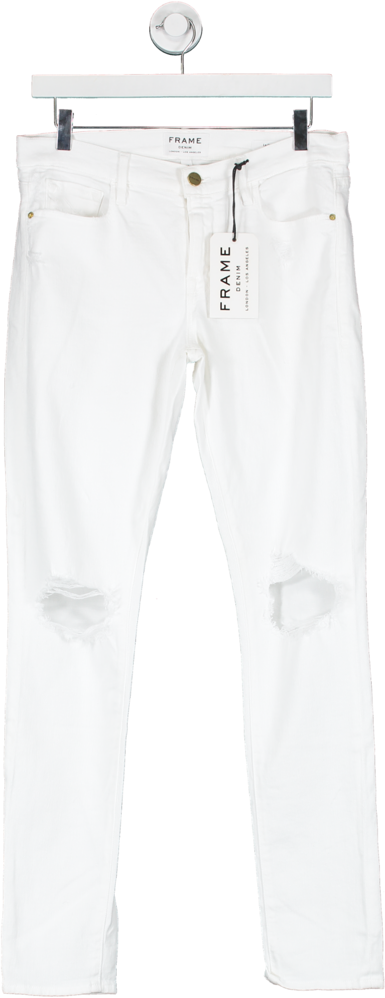 FRAME Denim Le Garcon White Boyfriend Jeans BNWT W24