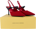 Cosy island Red Strikestep Elegant Stiletto Heeled Slingback UK 4