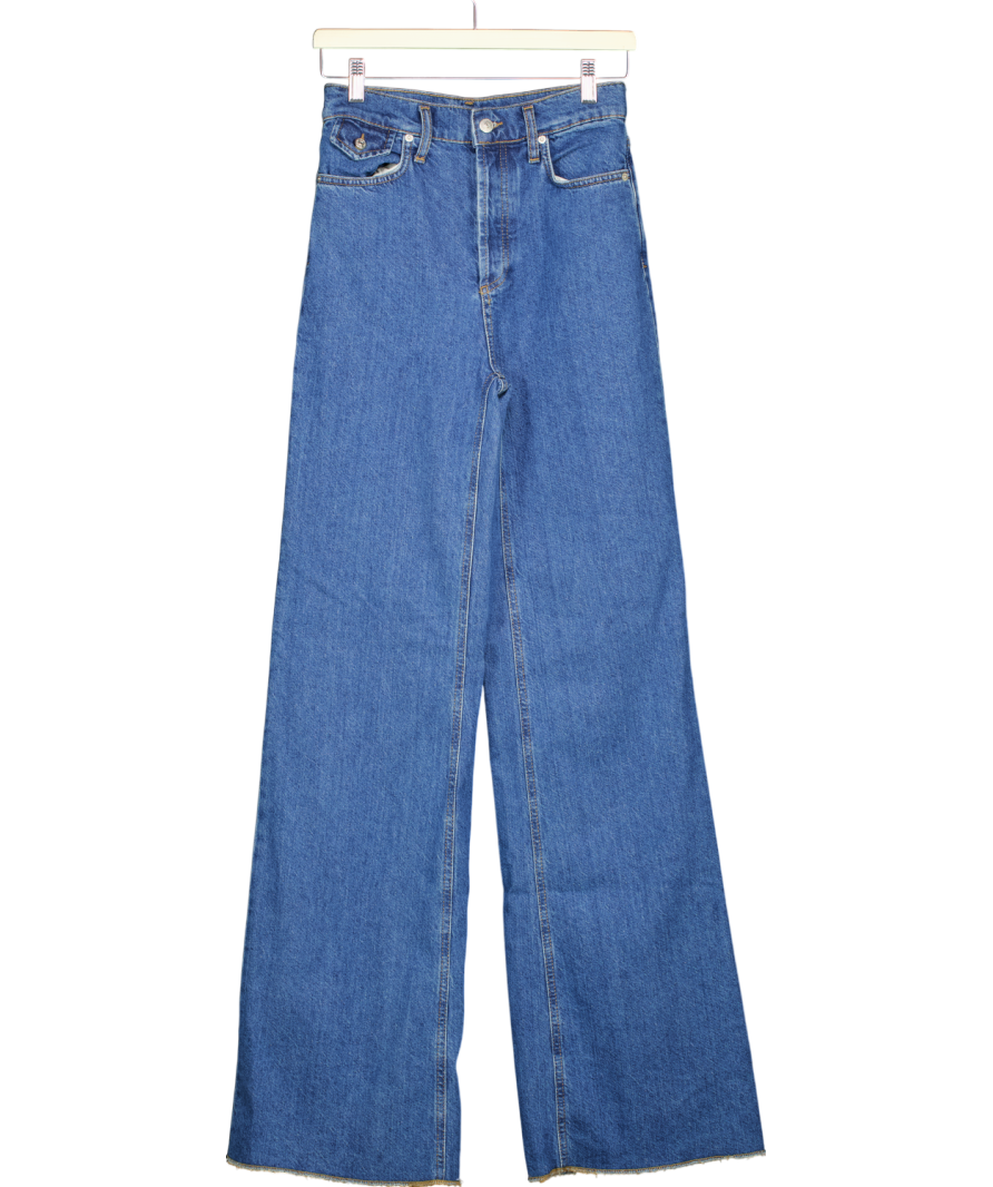 Scanlan Theodore Blue Drape Leg Jeans W24