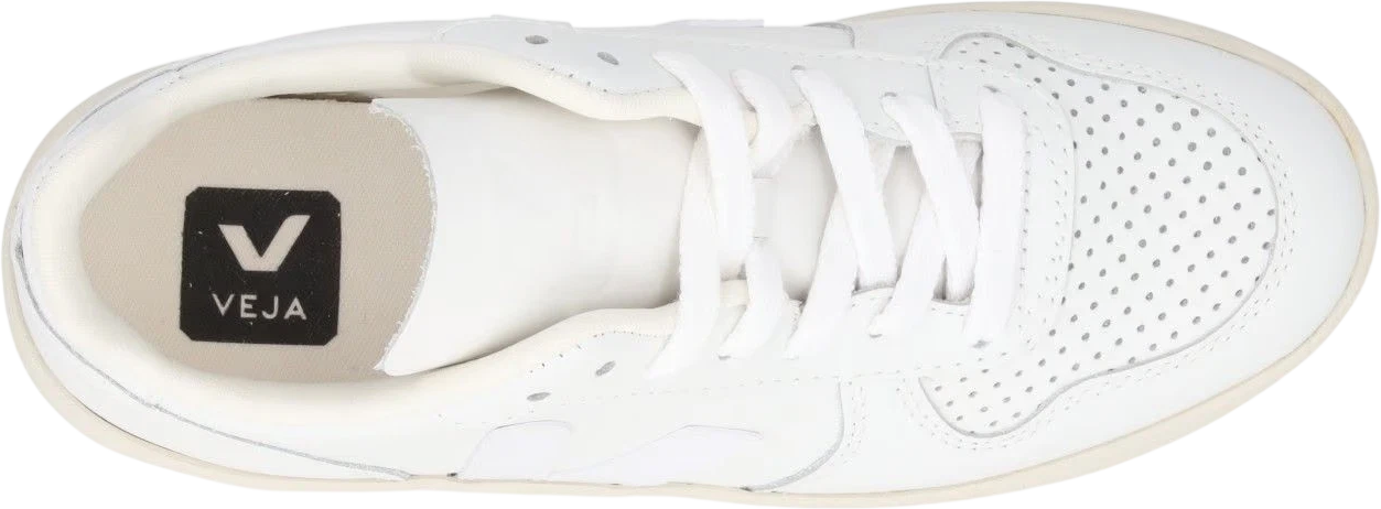 VEJA V-10 Leather Extra White Trainers UK 2 EU 35