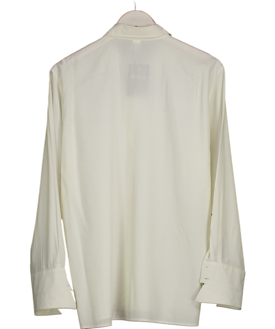 Tru White Long Sleeve Shirt UK 10