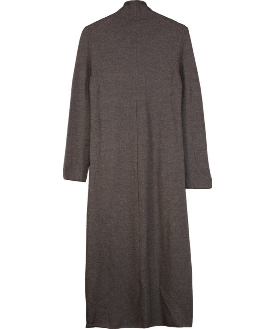Marcela London Brown Roll Neck Knit Maxi Dress UK L