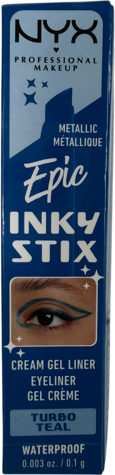 NYX Epic Inky Stix Waterproof Cream Gel Eyeliner Turbo Teal 0.1g