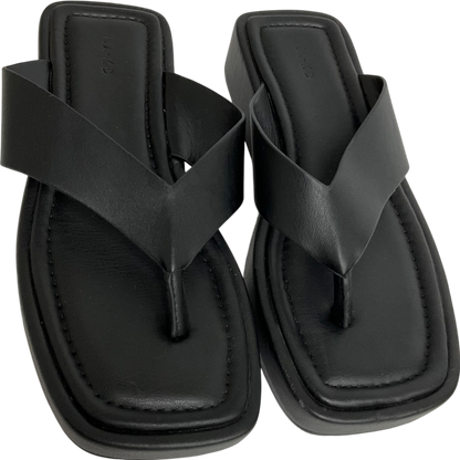 M&S Black Getaway Flatform Flip Flops UK 5 EU 38 👠