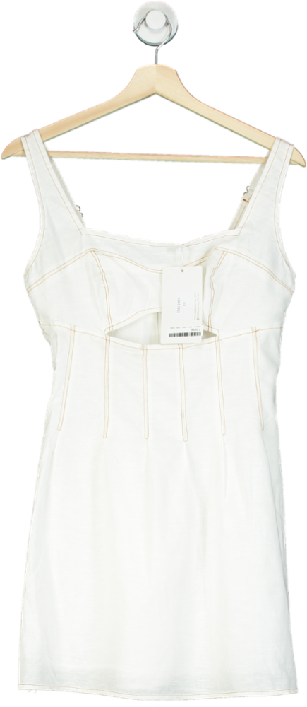 All About May White Sleeveless Dress UK 10