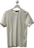 ASOS Cream T-shirt With Black Detailing On The Sleeve UK L