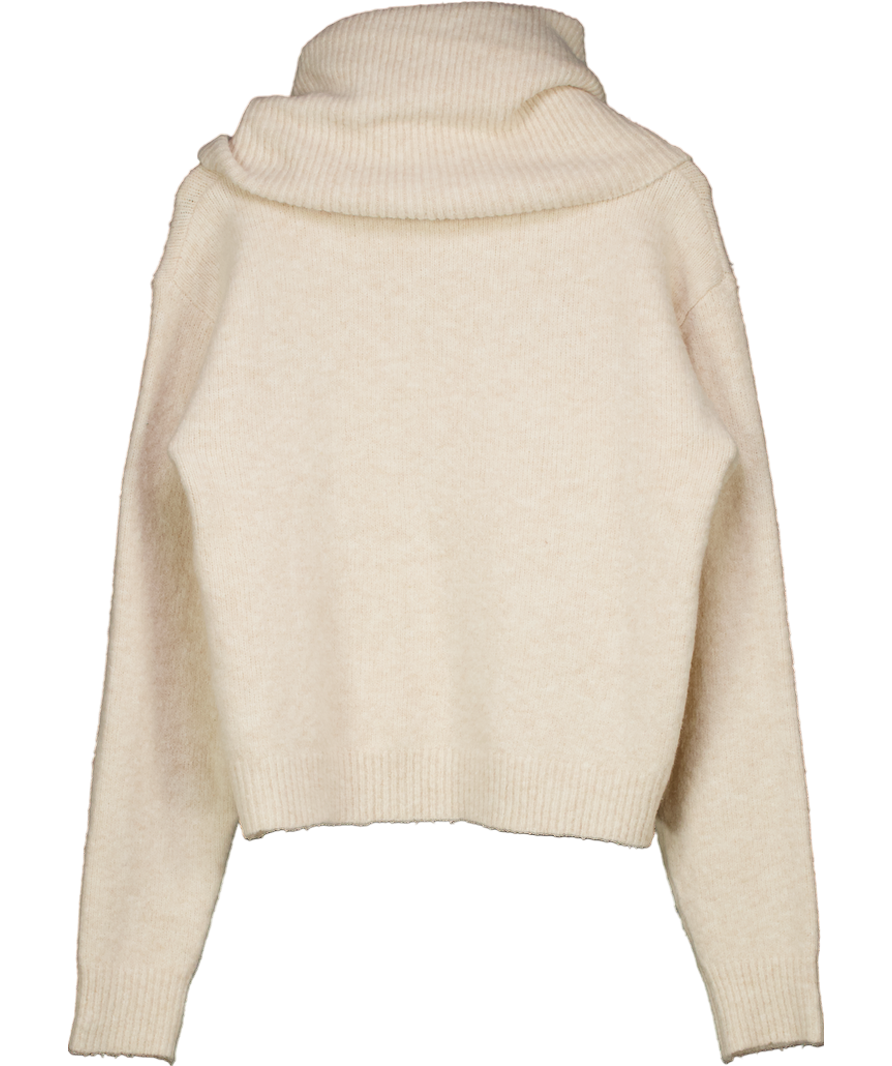 Karen Millen Cream Roll Neck Jumper UK S