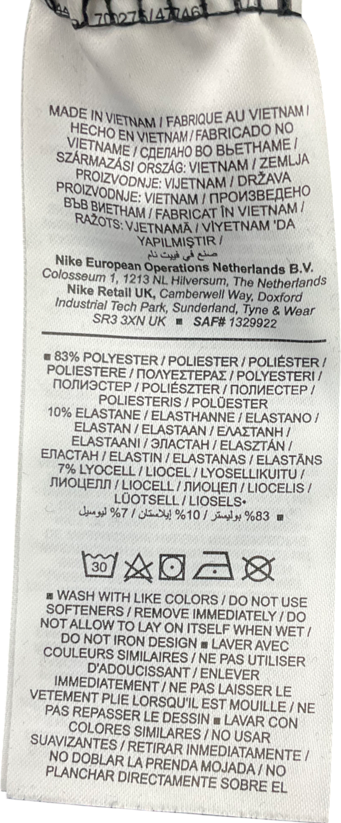 Nike Black Classic Dri-fit Tank Top UK S