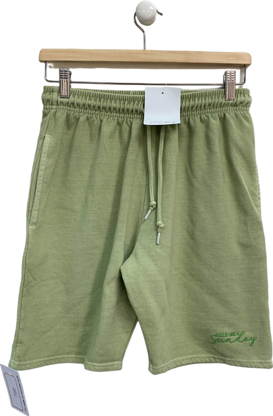 Feels Like a Sunday Green Sweat Shorts UK S