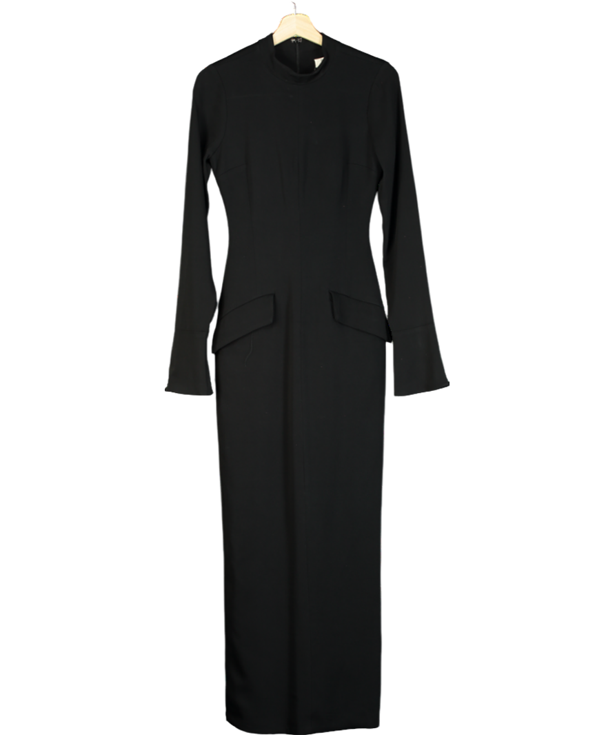 House of CB Black Marie-louise Turtleneck Dress UK S