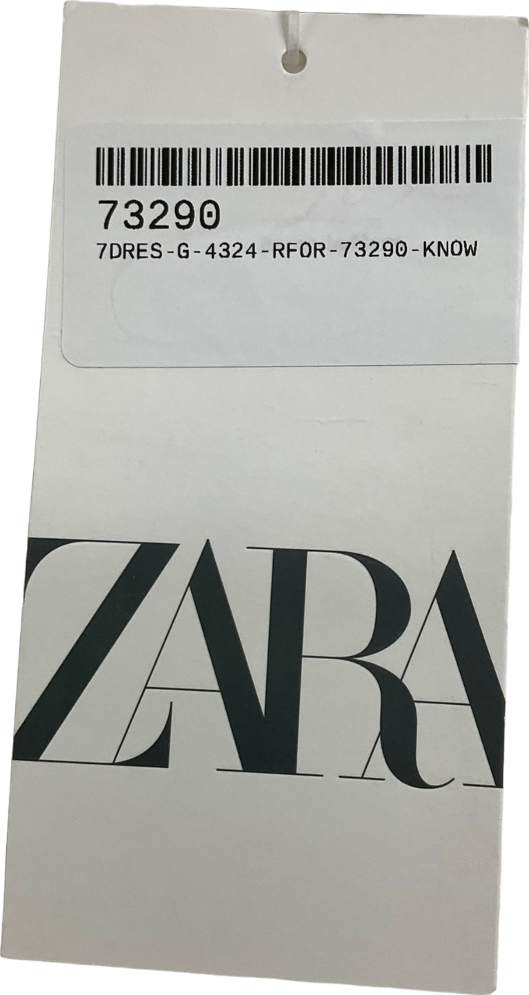 ZARA White Broderie Anglais Mini Dress UK S