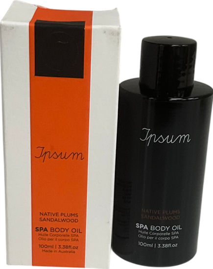 Ipsum Spa Body Oil Native Plums Sandalwood 100ml