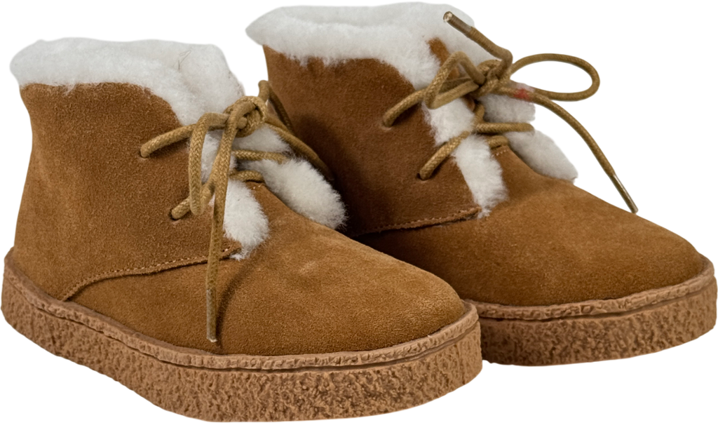 Age of Innocence Cora Beige Shearling Lined Boots UK 8 EU 25 👼