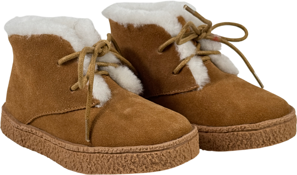 Age of Innocence Cora Beige Shearling Lined Boots UK 8 EU 25 👼
