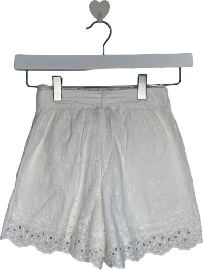 Polo Ralph Lauren White Broderie Lace Shorts - 7 yrs