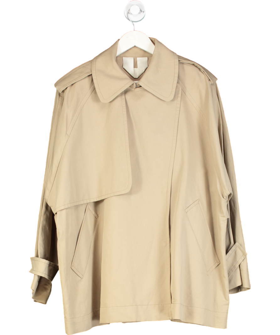 Arket Beige Short Trench Coat UK 8