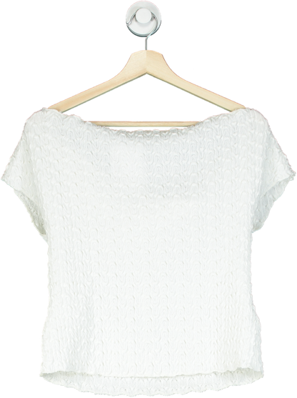 Zara White Knitted Top UK L