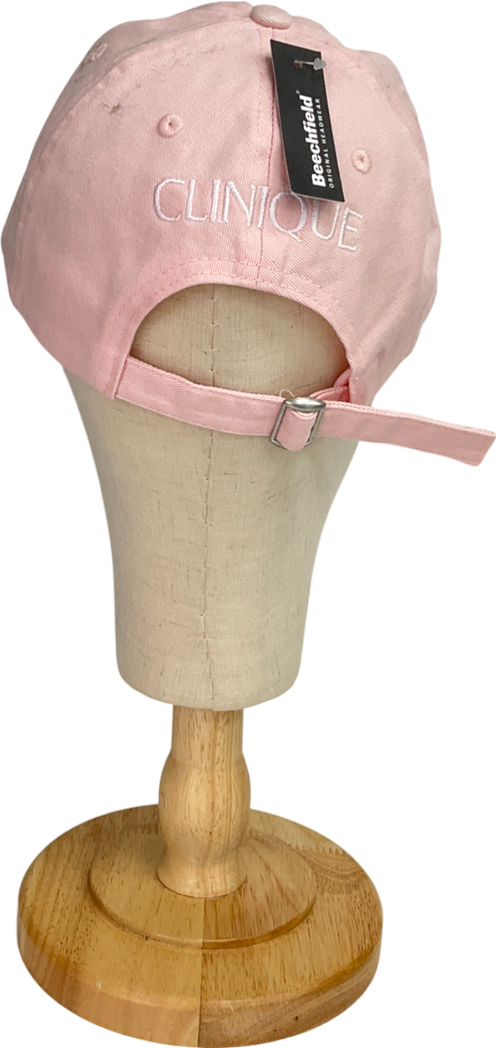 Beechfield Pink Faux Suede 6 Panel Cap One Size