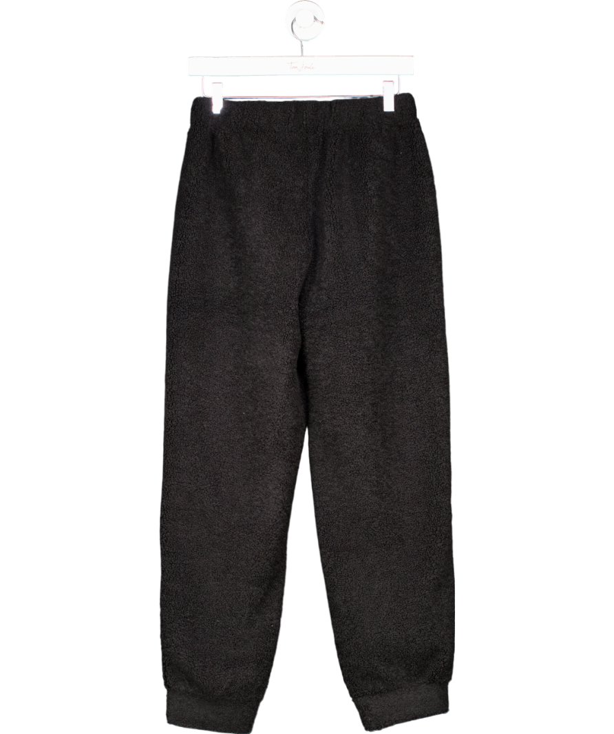 Laines London Black Teddy Bear Joggers UK S
