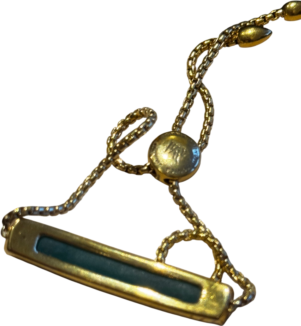 Monica Vinader Baja Bracelet 18k Gold Vermeil & Green Onyx