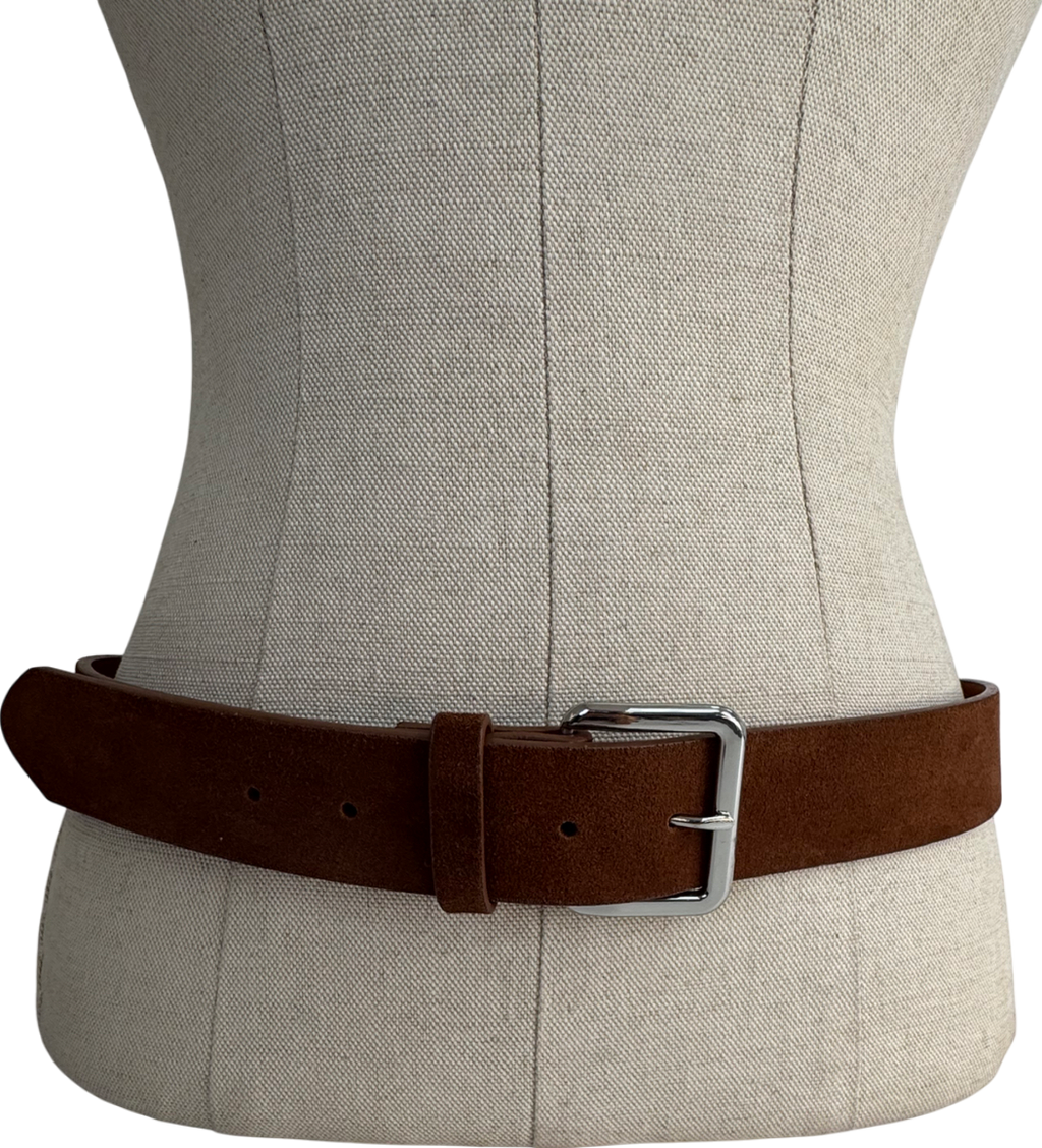 NA-KD Brown Suede Belt UK S/M