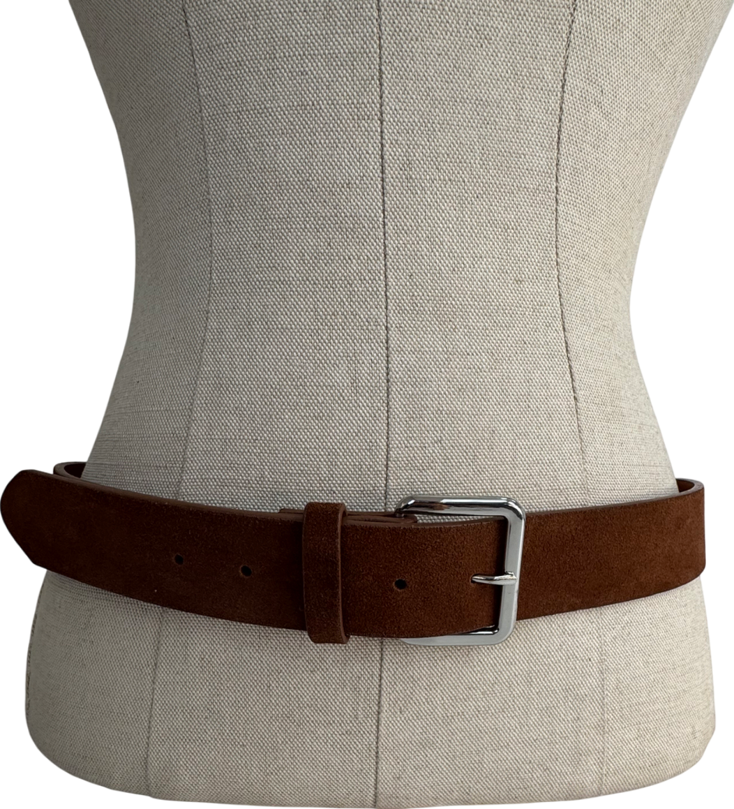 NA-KD Brown Suede Belt UK S/M