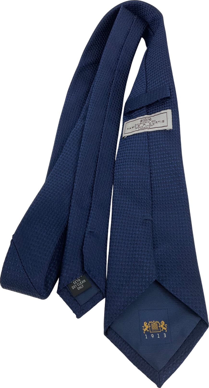hawes & curtis Blue Navy 100% Silk Neck Tie