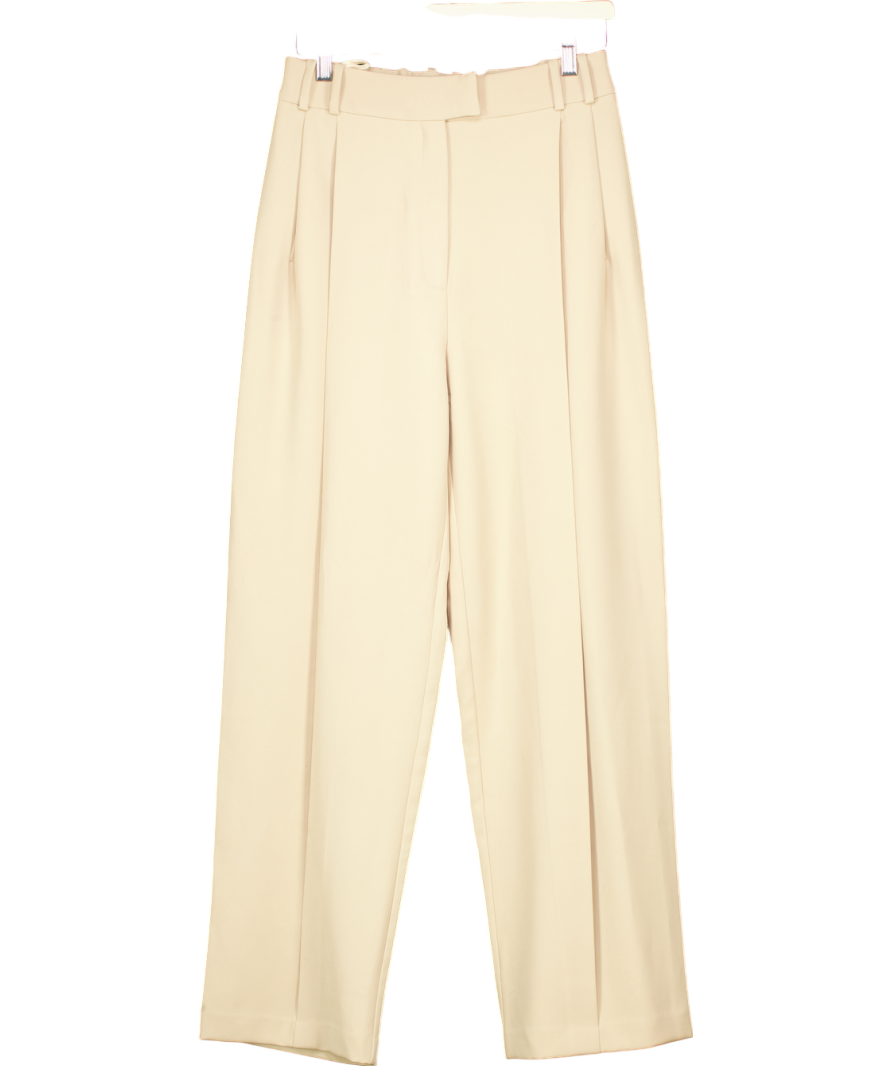 Re Ona Beige Bobbi Trousers UK 10