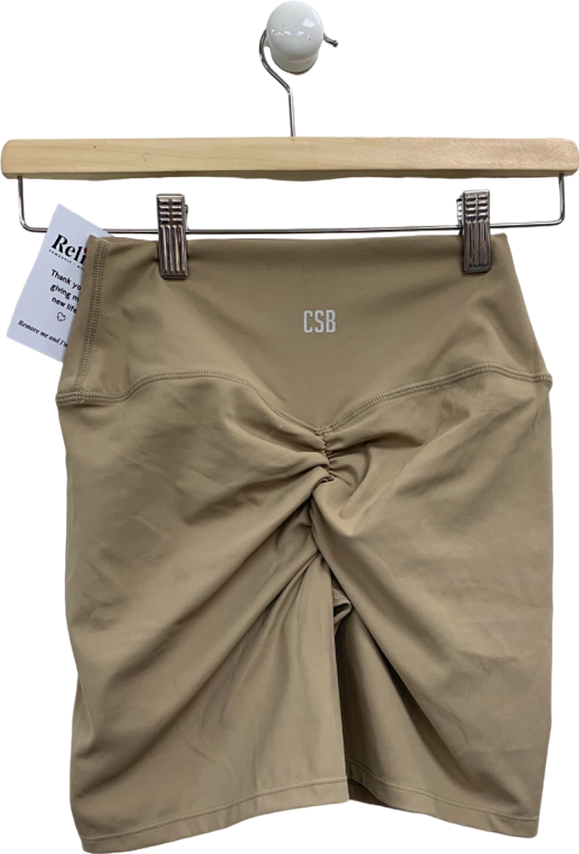 CSB Beige Freedom High-Waisted Shorts Medium