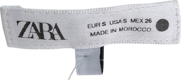 ZARA White Halter Neck Satin Mini Drss UK S